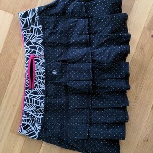 Rare Lululemon polka dot running skirt